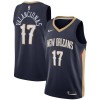 Dres New Orleans Pelicans jonas valanciunas 17 Nike 2022-23 Icon Edition Navy Swingman